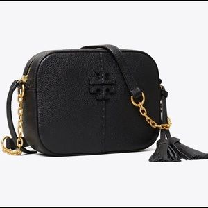 Tory Burch McGraw Crossbody Camera Bag Black